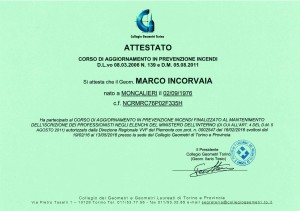 Corso aggiornamento VVF 2016